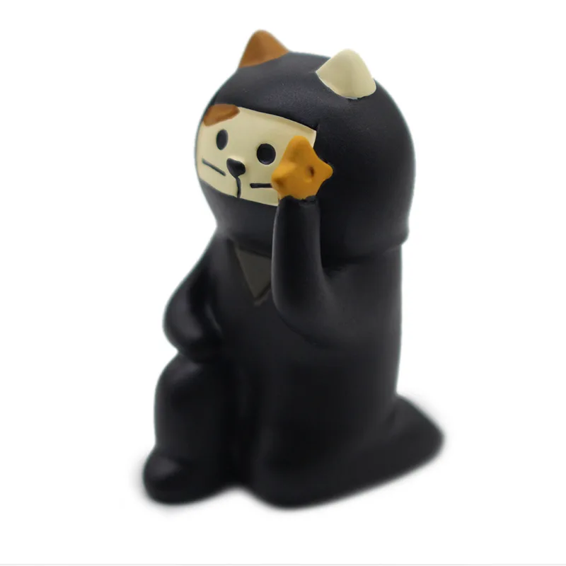 Iga Ninja cat Япония kawaii Мультфильм Манеки Неко талисман счастья самурайская собака ниндзя кимоно для кошек кролик Семья вечерние sakaru мебель игрушки Фигурки - Цвет: Iga Ninja cat