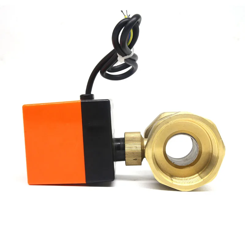 DN15/DN20/DN25 Электрический моторизованный шаровой кран из латуни DN20 AC 220 В 2 Way 3 провода с привод