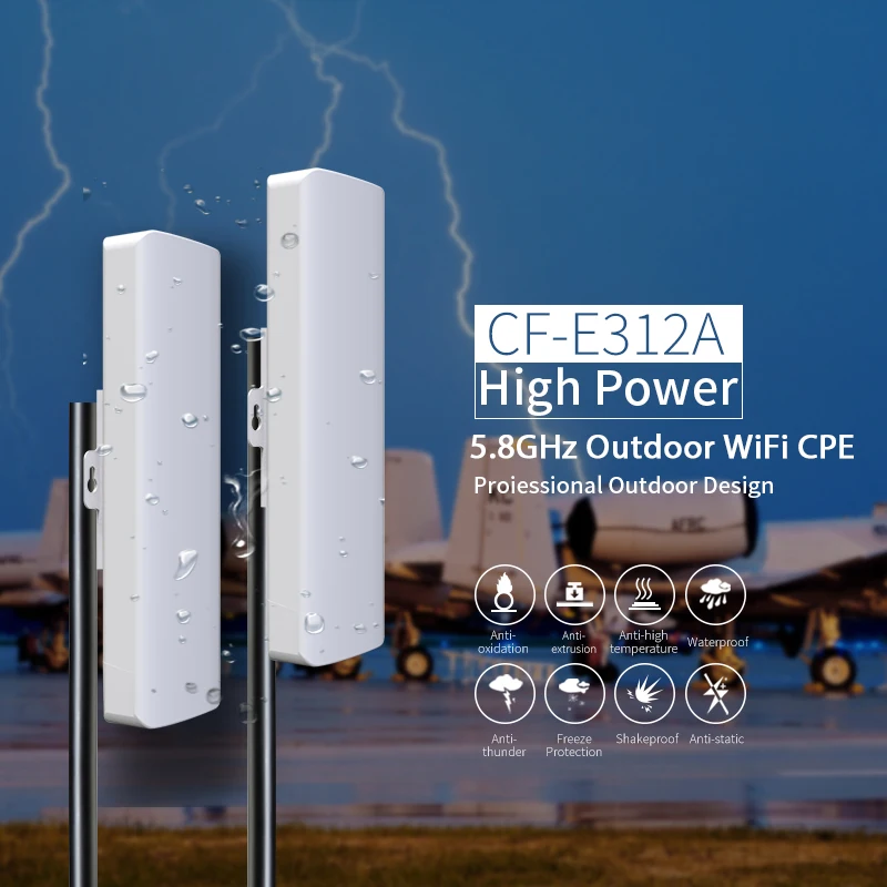 Беспроводной роутер Comfast point to 2 шт. 300 Мбит/с 3 5 км 8 ГГц wi fi усилитель сеть точка