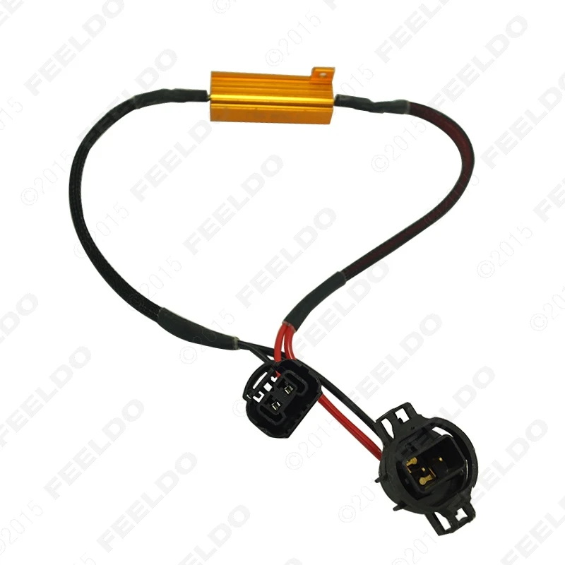 FEELDO 1 шт. 50 Вт 6 Ом 12 В H16 светодиодная противотуманная ксеноновая HID лампа DRL