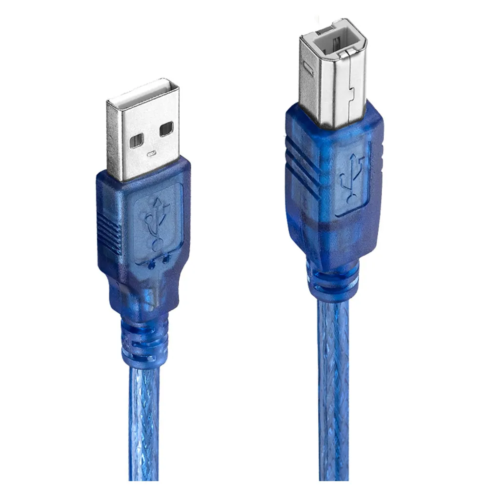 LEORY 30 см синий мини-usb 2,0 Тип A штекер типа B Мужской кабель передачи данных для Arduino 1 фут/30 см