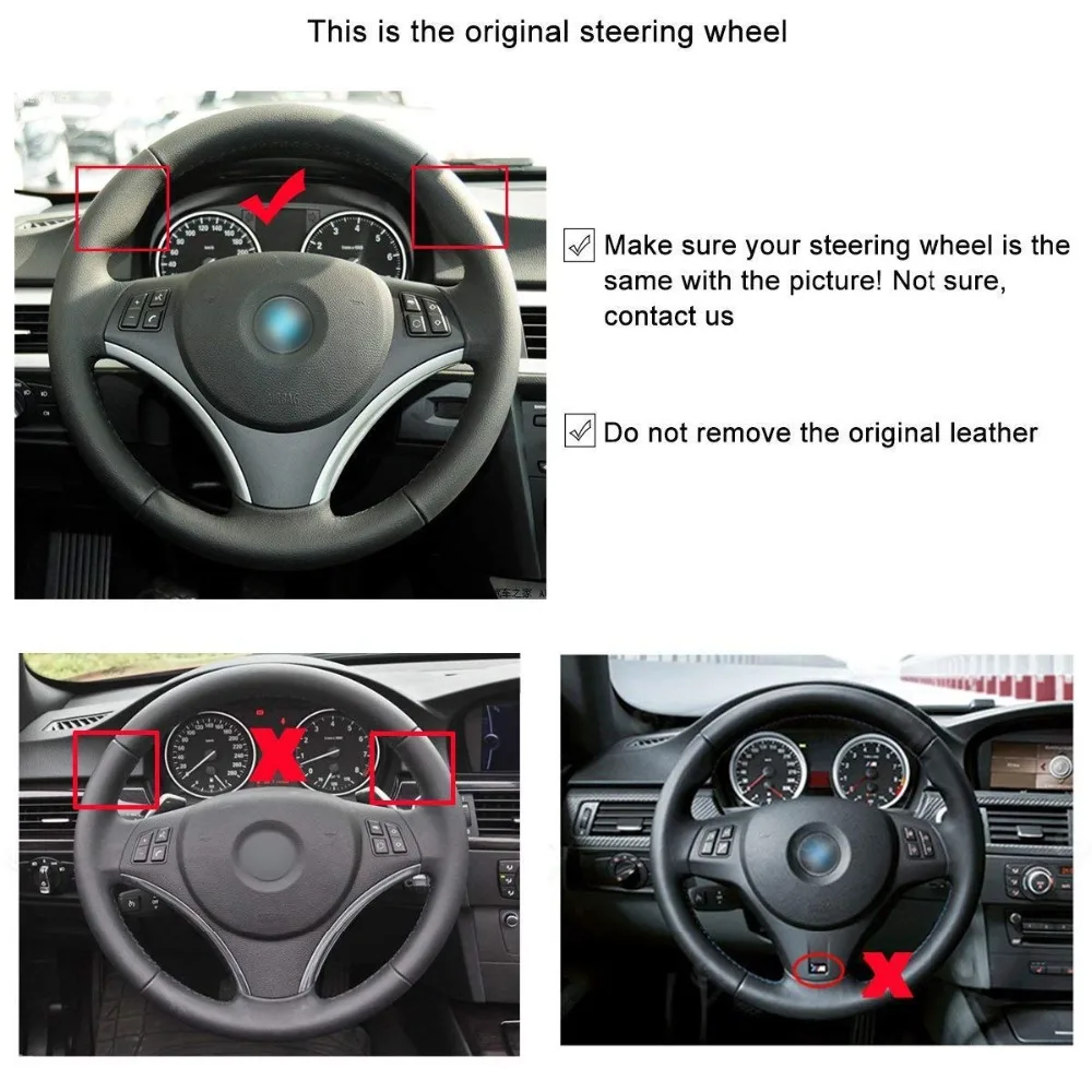 MEWANT черно красная замшевая мягкая удобная ручная работа для BMW E90 320i 325i 330i 335i E87 120i