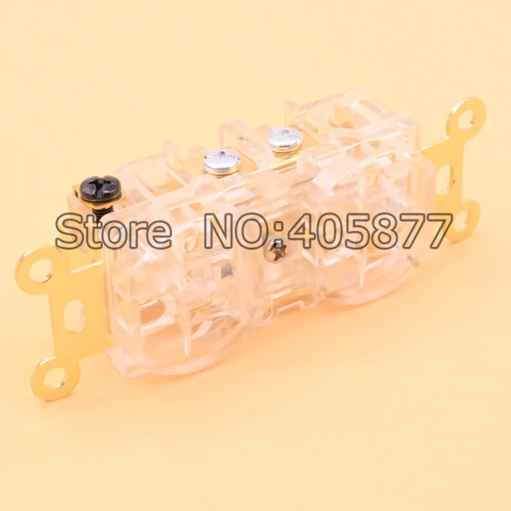 Бесплатная доставка 5 шт. США красная медная розетка настенная для