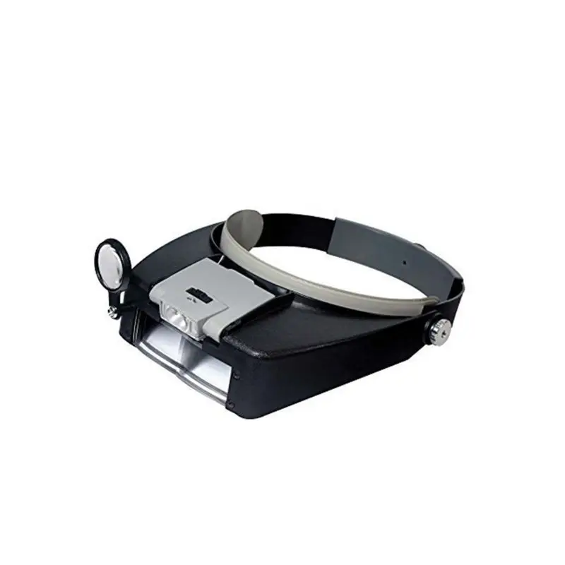 Шлем увеличительное стекло LED подсветкой Часы Ремонт лупа на голову Лупа|Лупы| |