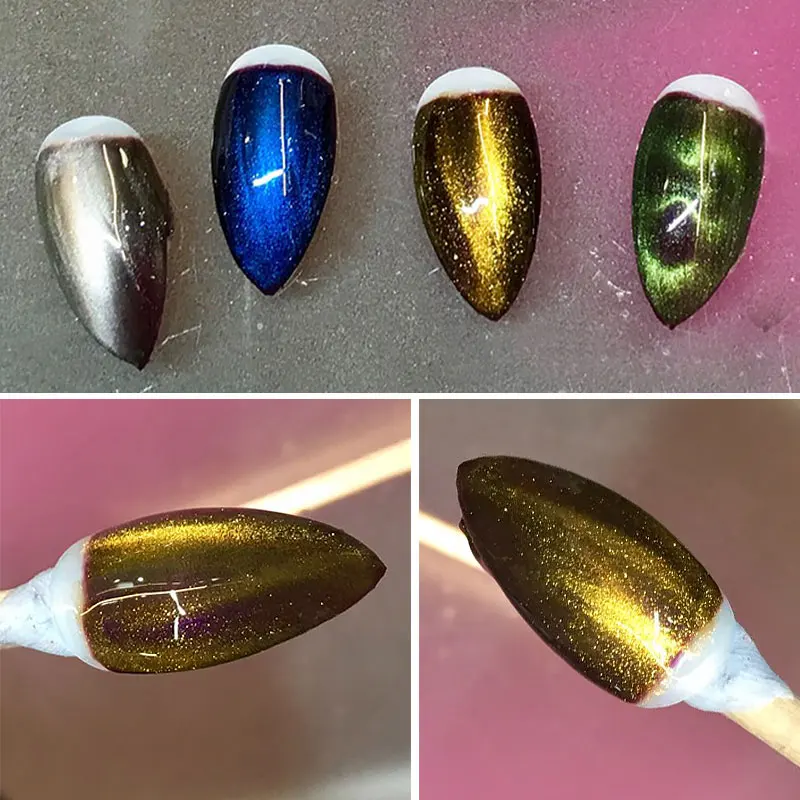 Modelones 10 мл Волшебный Магнит верхнее покрытие Хамелеон кошачий глаз Верхнее