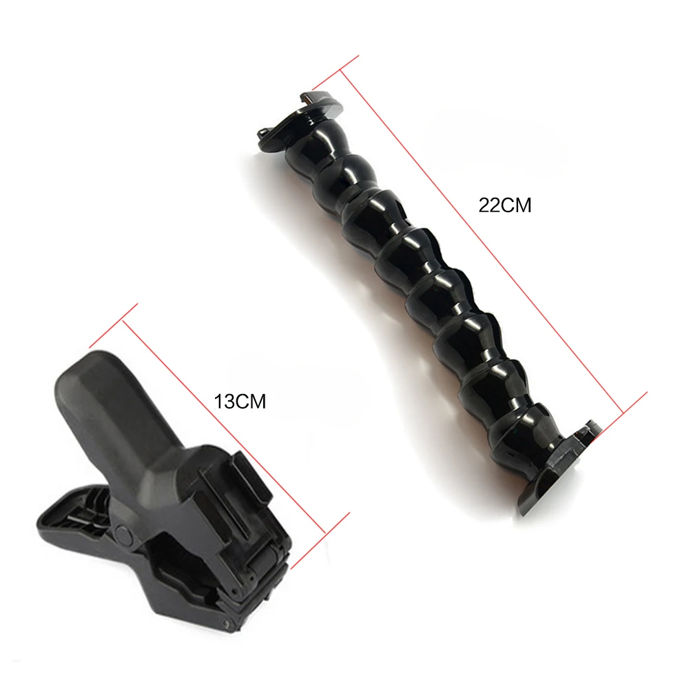 

For Gopro Accessories Adjustable Jaws Flex Clamp Mount Adjustable Bent Goose Neck for GoPro Hero 4 3+ 3 2 1 SJ4000 Xiaomi Yi Ca