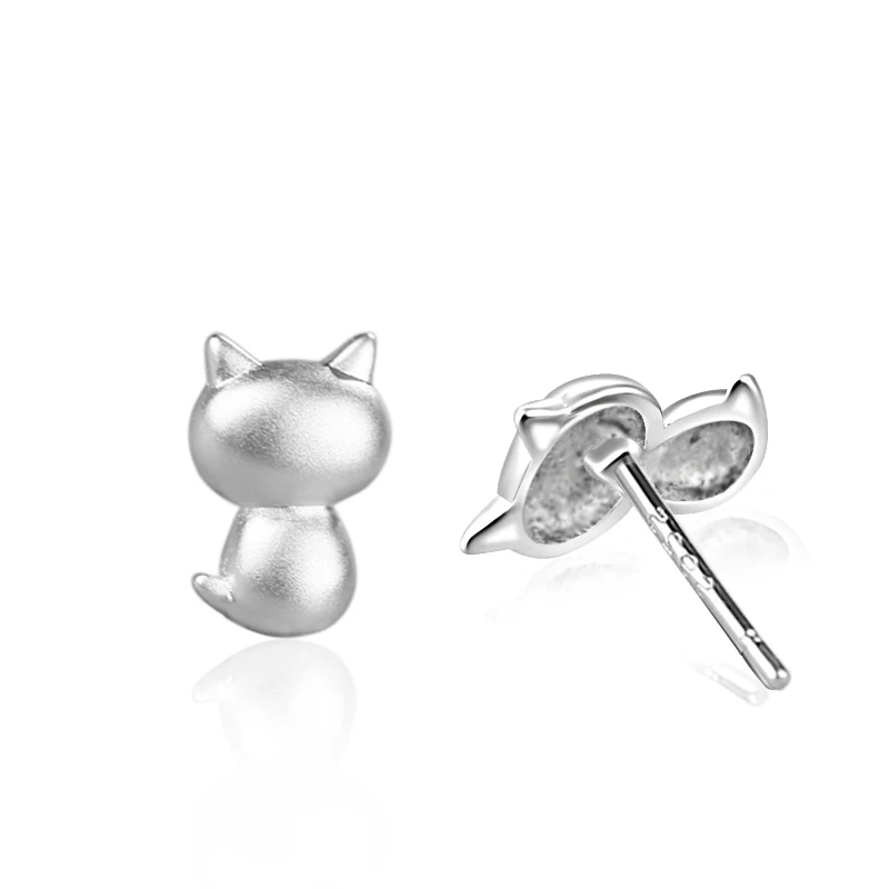 Женские серьги гвоздики из серебра 2018 пробы в спортивном стиле|stud earrings|jewelry
