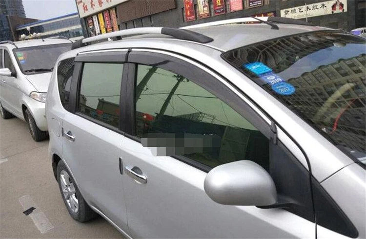 Для Nissan livina Пластиковый оконный козырек для livina2006 2012 Защита от солнца и дождя 4