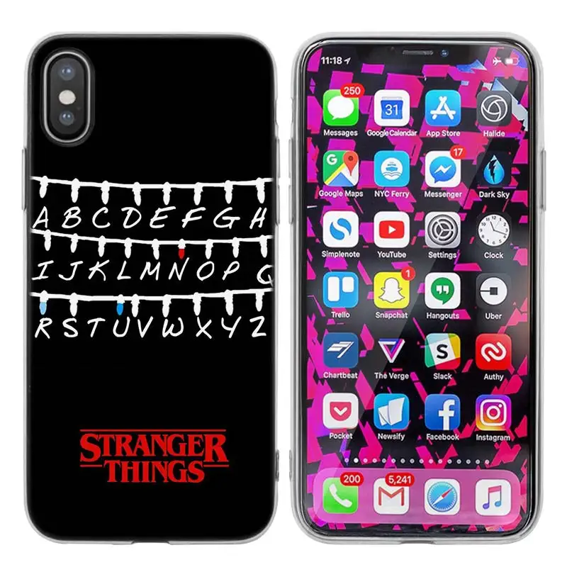 KMUYSL странные вещи плакат ТПУ Прозрачный мягкий кремний чехол для iPhone X 7 8 6 6s Plus 5 5S SE 5C - Цвет: 016
