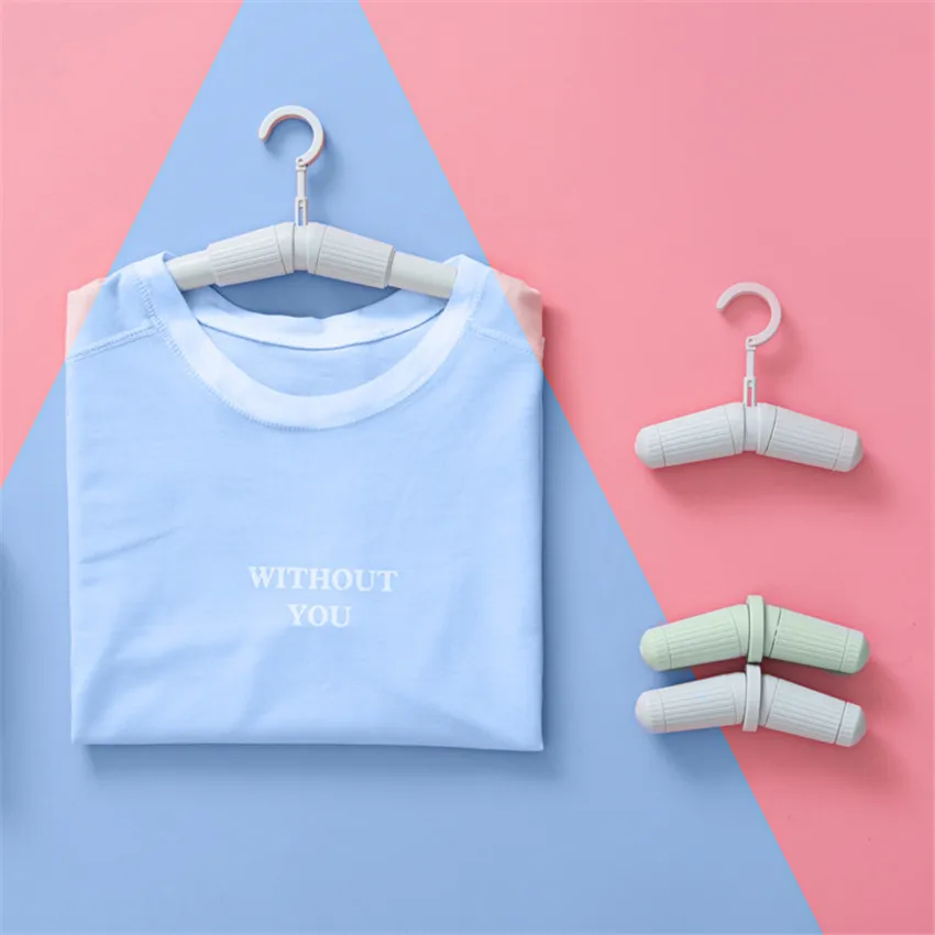 

1 шт. телескопическая Нескользящая дорожная вешалка для одежды, вешалка для одежды, компактная пластиковая Волшебная вешалка для одежды, де...