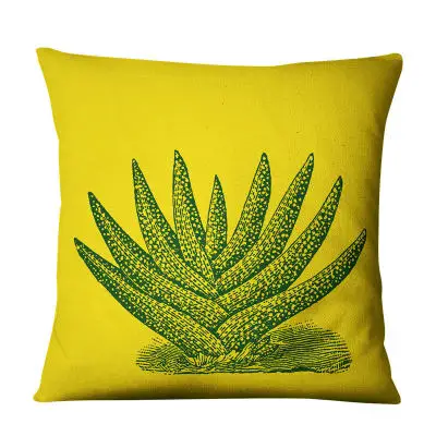 2018 новый комплект из обуви в африканском стиле желтый суккуленты Чехлы кактус