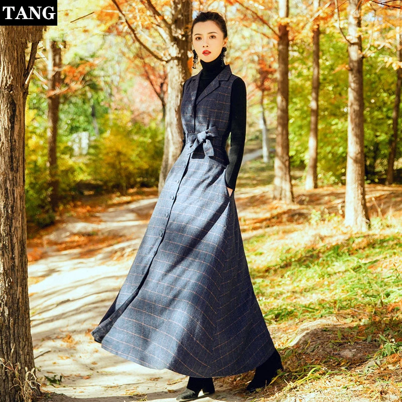 Пластичный монтаж Демисезонный Вельветовое платье Для женщин черный Винтаж