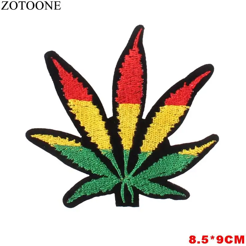 ZOTOONE красочные нашивка лист горячего расплава клейкая одежда нашивки с полосками