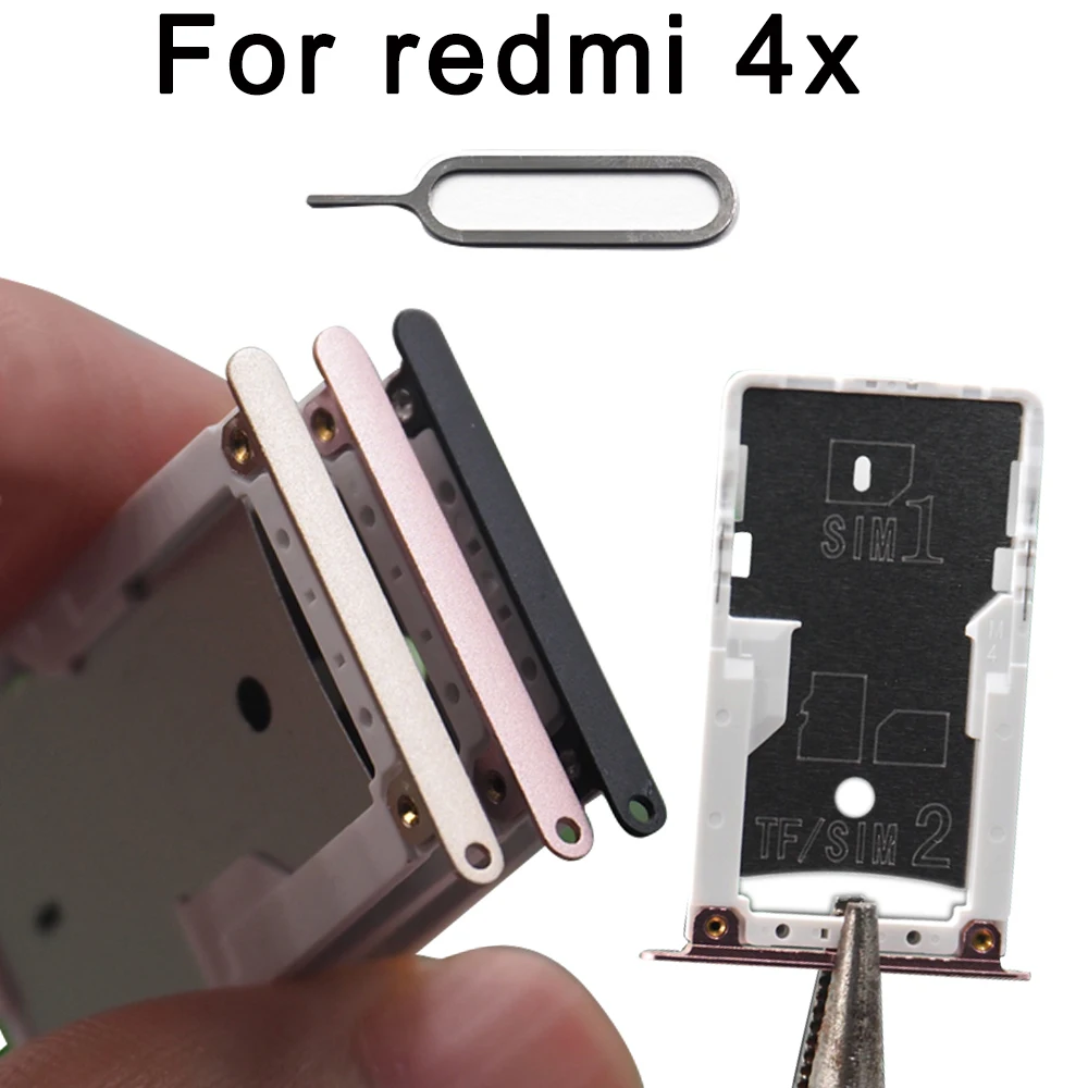 Лоток для SIM карты Xiaomi Redmi 4X лоток и TF карт|Корпусы рамки мобильных телефонов| |