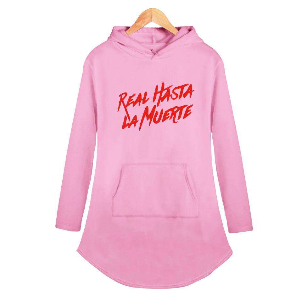 Женское облегающее платье средней длины с длинным рукавом Real hasta la muerte