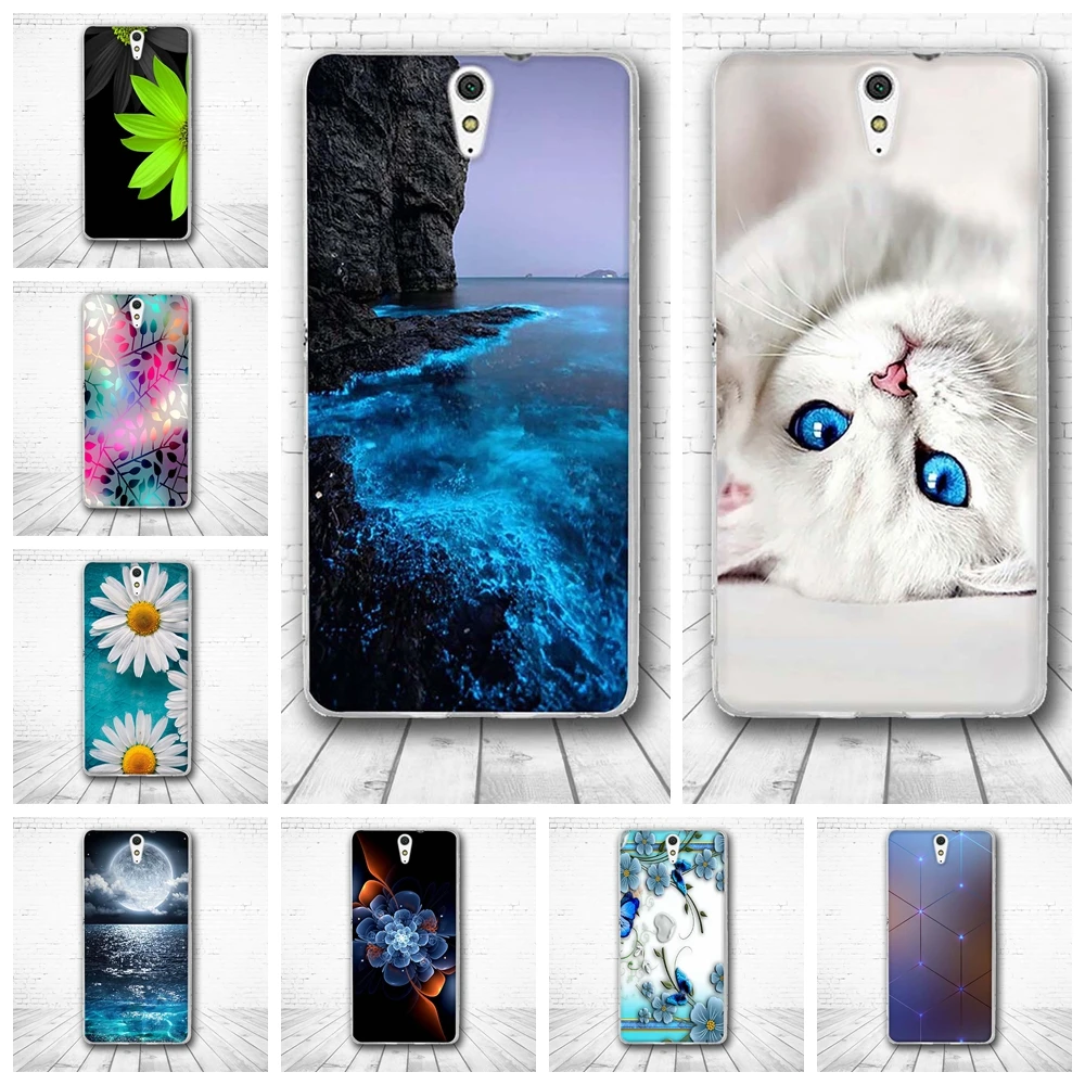 Phone Case For Sony Xperia C5 Ultra Cover Silicon Protective Back Coque dual E5553 E5506 E5533 Funda | Мобильные телефоны и