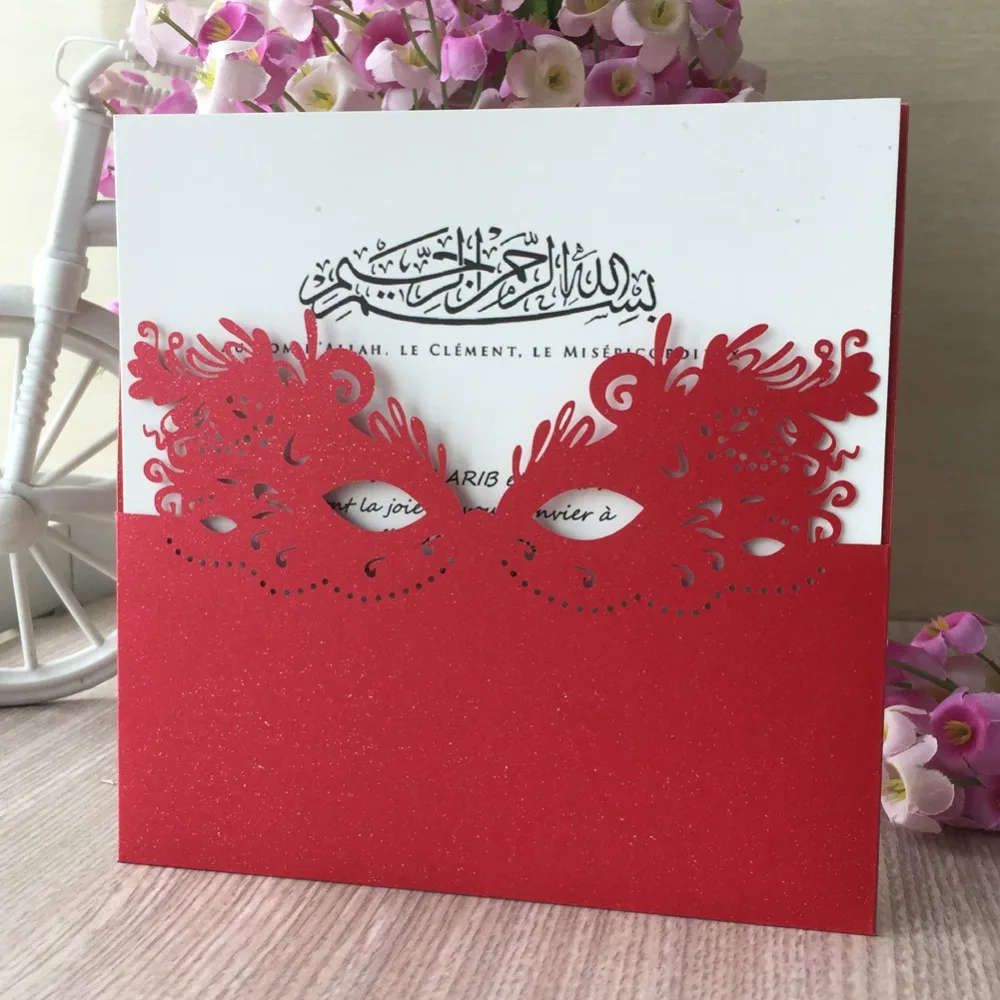 30 шт./лот европейские свадебные пригласительные открытки с лазерной резкой