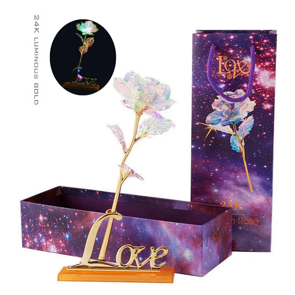 Galaxy Rose с любовью база вечный Кристалл День матери подарок лучший выбор украшения