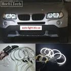 HochiTech для BMW E83 X3 2003-2010 ультра яркий дневной свет DRL CCFL ангельские глазки демонические глаза комплект теплый белый гало кольцо