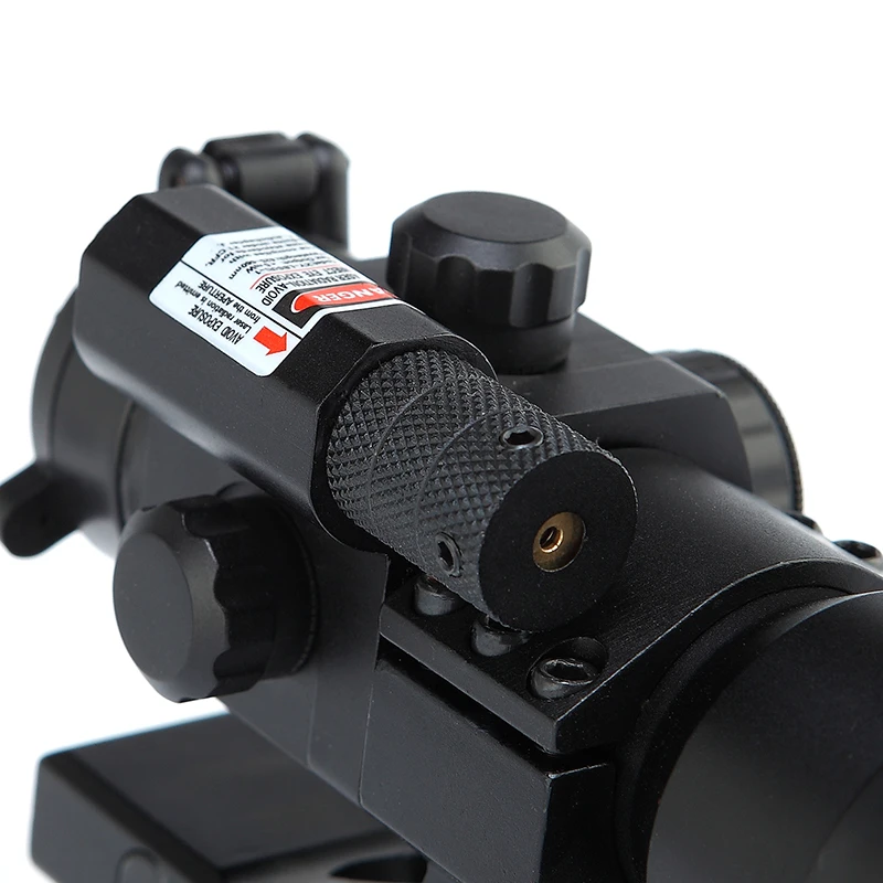 Hunting Riflescope Telescopic Illuminated Red Green Dot Rifel Scope Sight 20mm Rail Mount Laser collimator | Спорт и развлечения