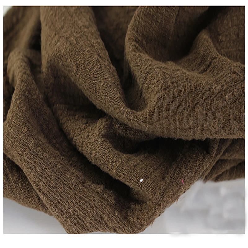 Ткань для кофейных кругов шарфы платье двухслойная льняная ткань|cotton crepe fabric|crepe
