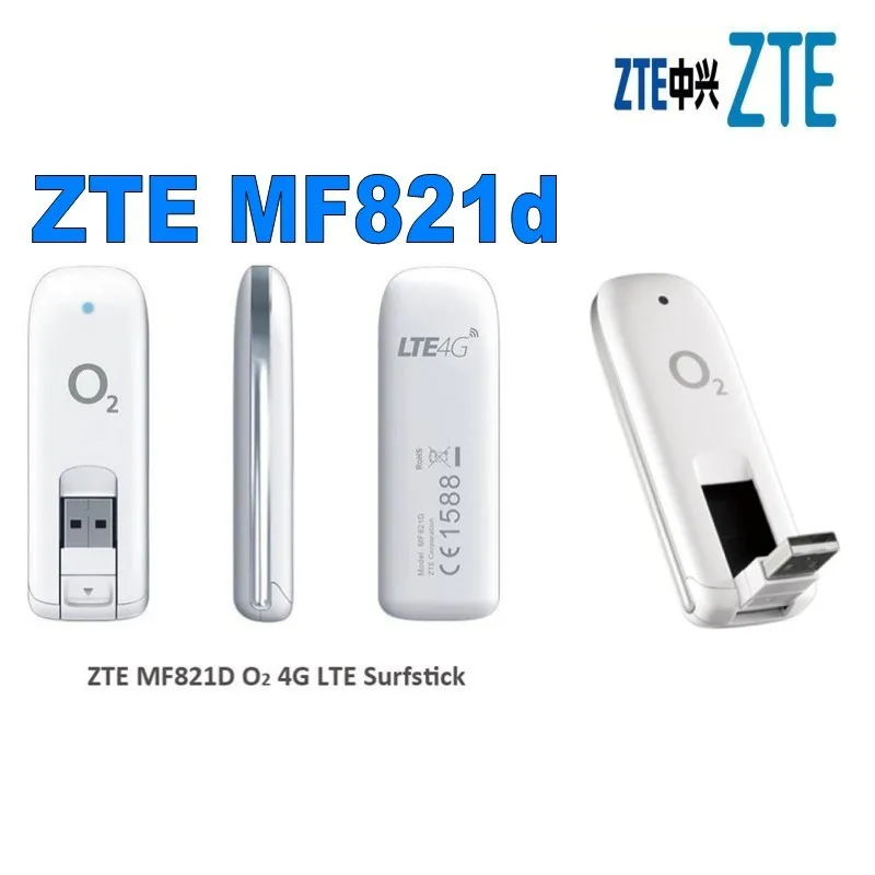 Лот из 10 шт. мобильный широкополосный разблокированный ZTE MF821d 100 Мбит/с LTE 4G 3G 2G USB