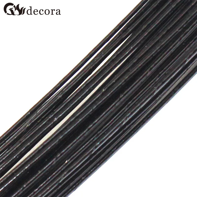 DECORA 22# зеленый цвет ПВХ покрытием железная проволока нейлон чулок цветок аксессуар(50 шт./лот
