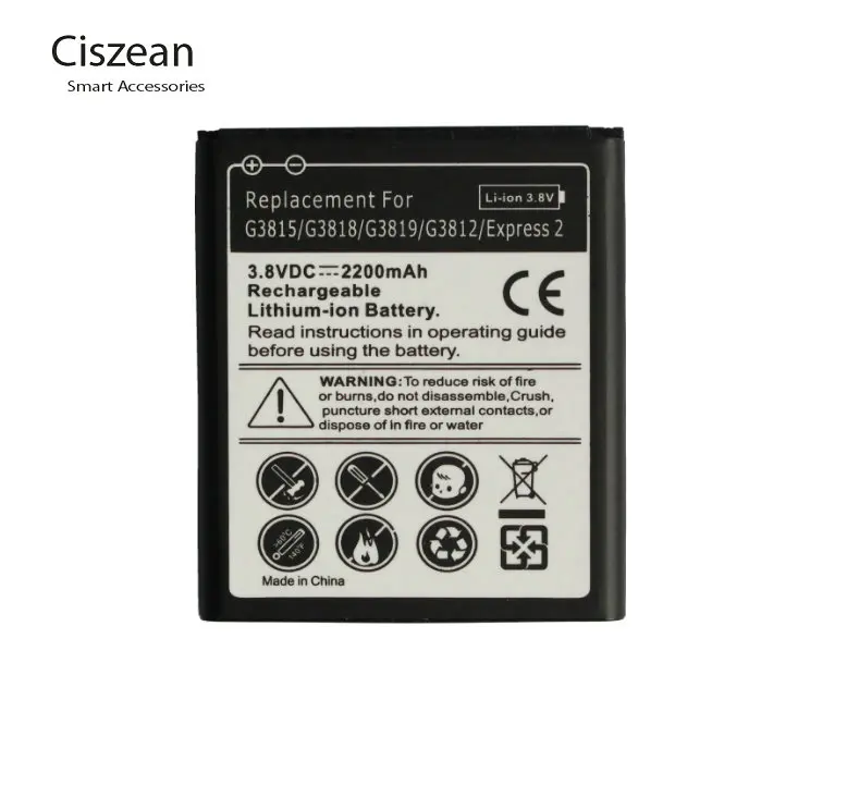Ciszean 1x2200mAh EB L1L7LLU сменный литий ионный аккумулятор для Samsung Galaxy Express 2 G3815 G3818 G3819 G3812