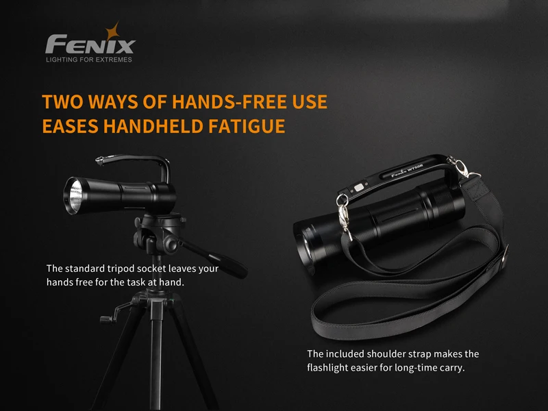 Usb type-C Быстрая зарядка и USB разрядка Fenix WT50R Многофункциональный портативный фонарик с 7,2 V/5200 mAh аккумулятор
