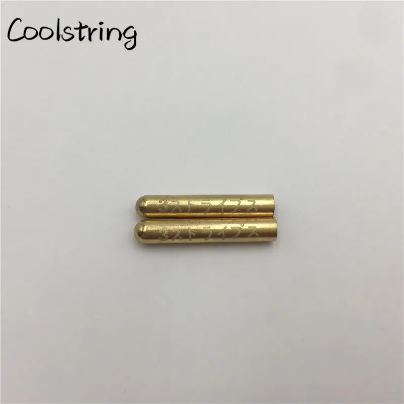 Coolstring 4 шт./1 комплект блестящие бесшовные толстовки шнурки металлические Aglets лазерные японские буквы Одежда DIY шнурки советы - Цвет: 481	Gold logo