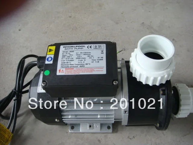 Насос для циркуляции воды WHIRLPOOL LX JA50 с самой низкой ценой для гидромассажной ванны 0.5 л.с. 0.37 кВт на китайские и американские модели.