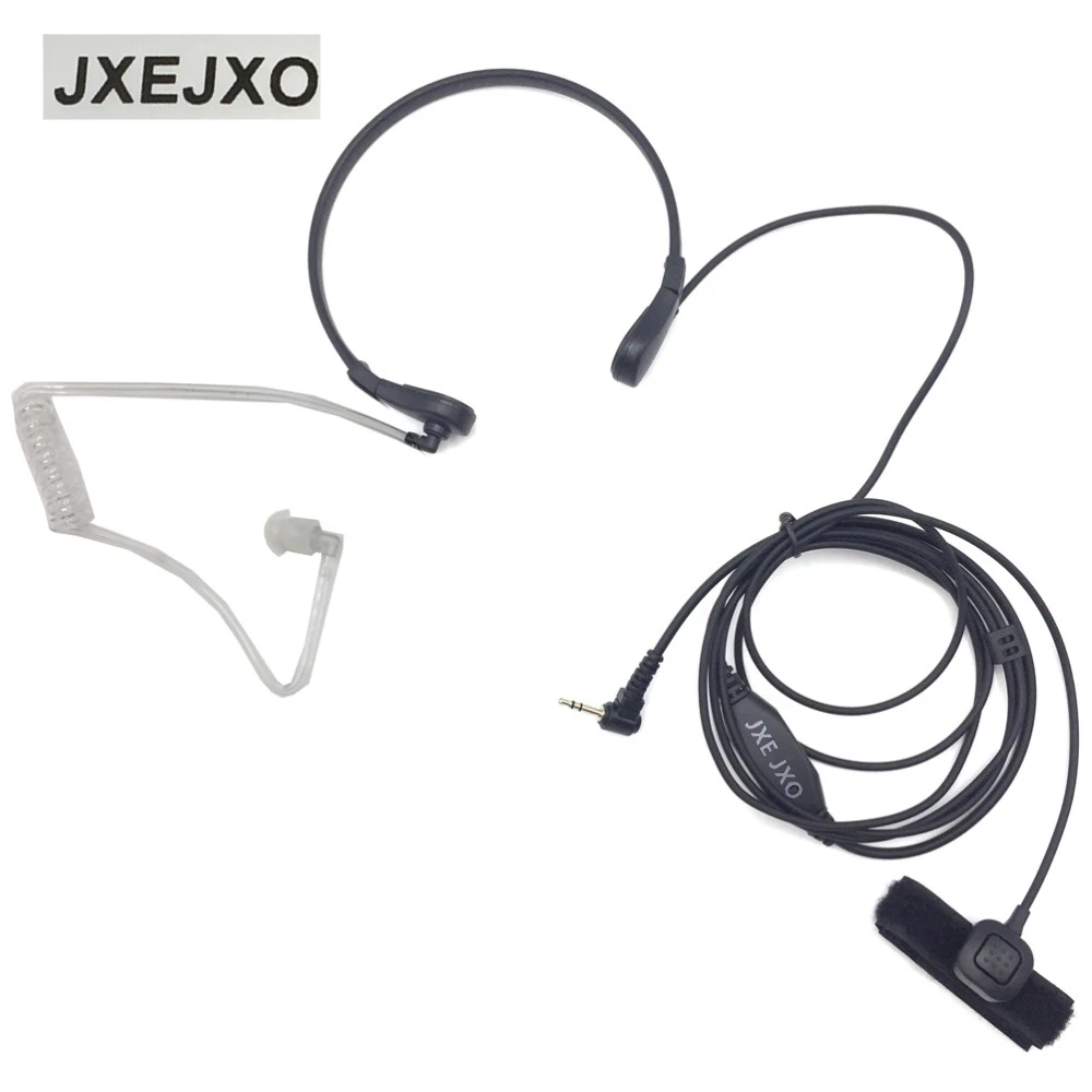 JXEJXO 2 5 мм гарнитура горло микрофон наушник PTT Walkie для Motorola TLKR T3 T4 T5 T5428 FR50 T6200 SX500