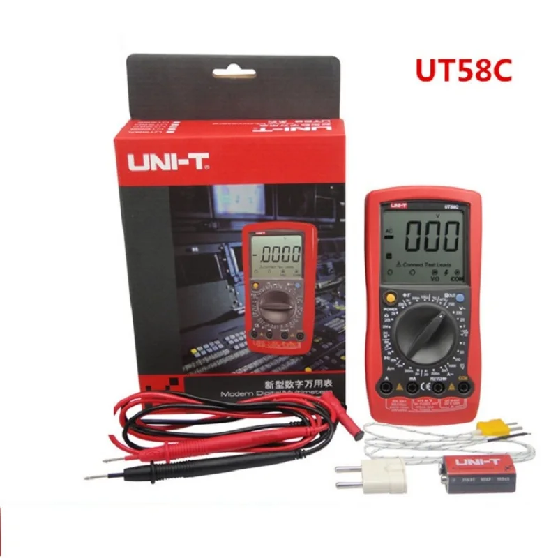UNI T UT58C мультиметр измеритель емкости с ЖК дисплеем|Мультиметры| |