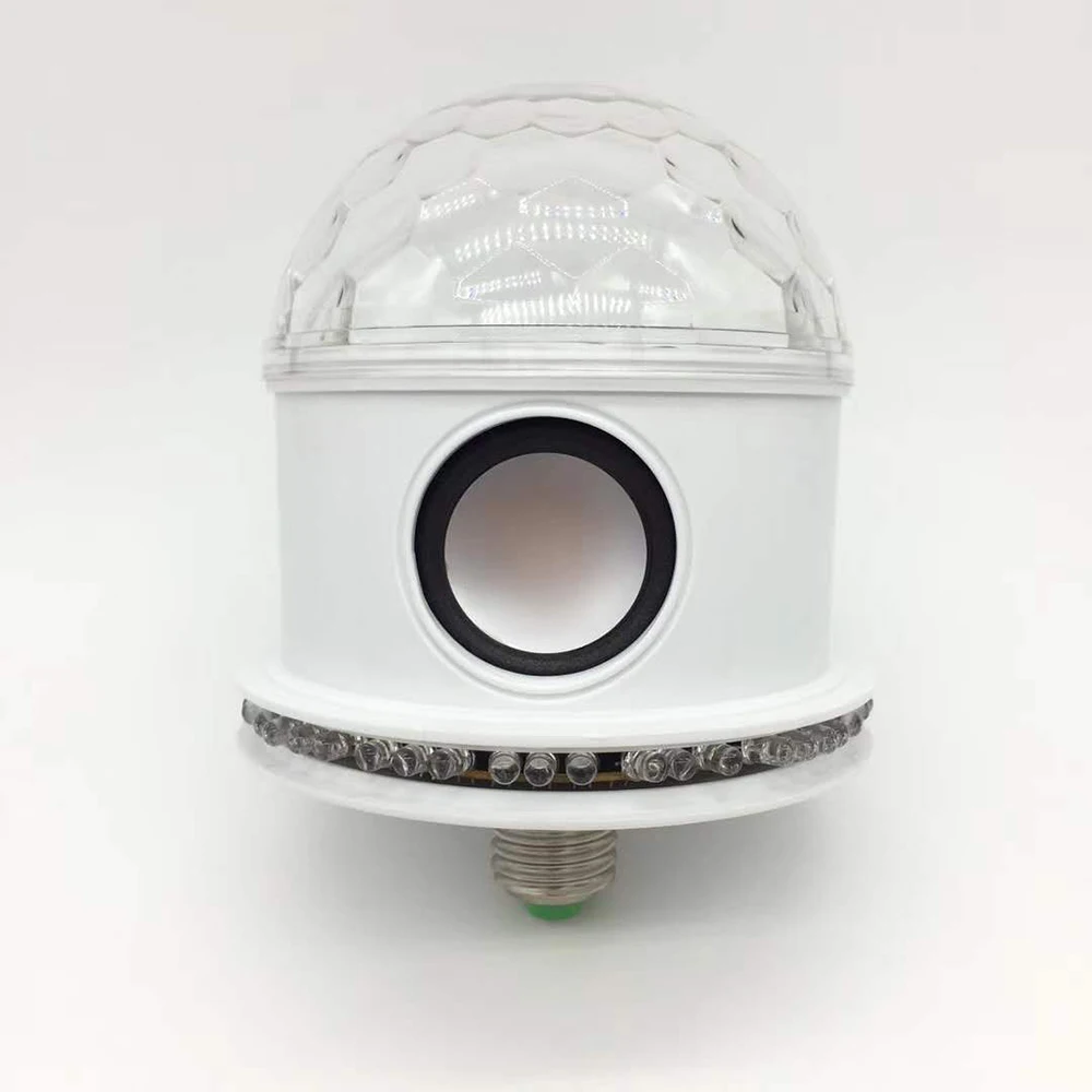 Bluetooth Музыка хрустальный магический шар сценическая лампа 10 Вт RGB звуковой контрольный светодиод сценический эффект Освещение DJ диско сторонний проектор огни