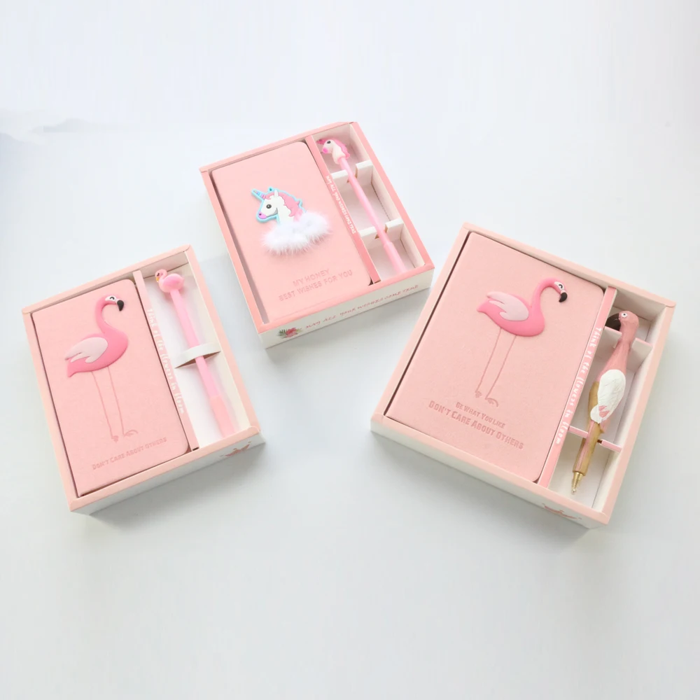 Новинка 2019 милая необычная искусственная Обложка для студентов конфеты фламинго