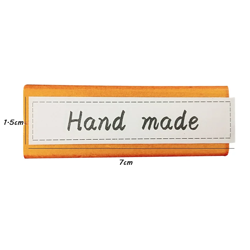 1800pcs/pack Simple Rectangular white Hand made Long Seal Sticker DIY For Party Gift Handmade Sealing | Дом и сад