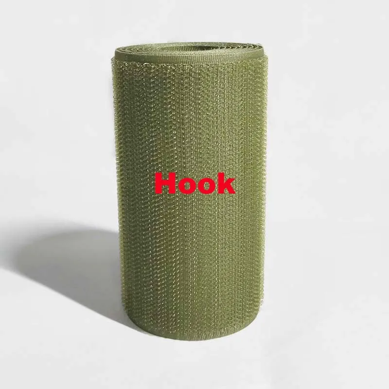 Only hook 10 см ширина velcros нет клей крюк петля застежка лента швейная волшебная лента наклейка velcroing ремень кутюр одежда в полоску оливковый - Цвет: Only hook