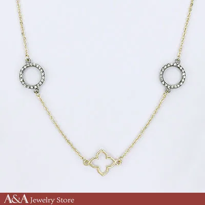 Длинное Ожерелье Золотого Цвета Модный Стиль Для Женшины Бесплатная Доставка