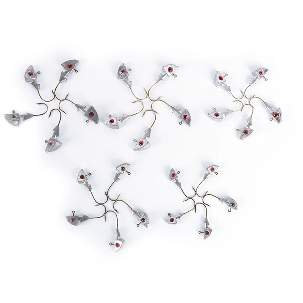 5 шт. оптовая продажа крючок для рыбной головы джиг оснатка приманки рыболовные