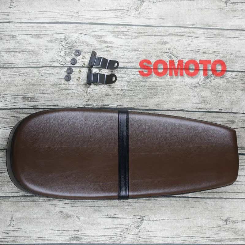 Винтажная подушка для кафе в стиле SR классическое сиденье мотоцикла Browm плоское