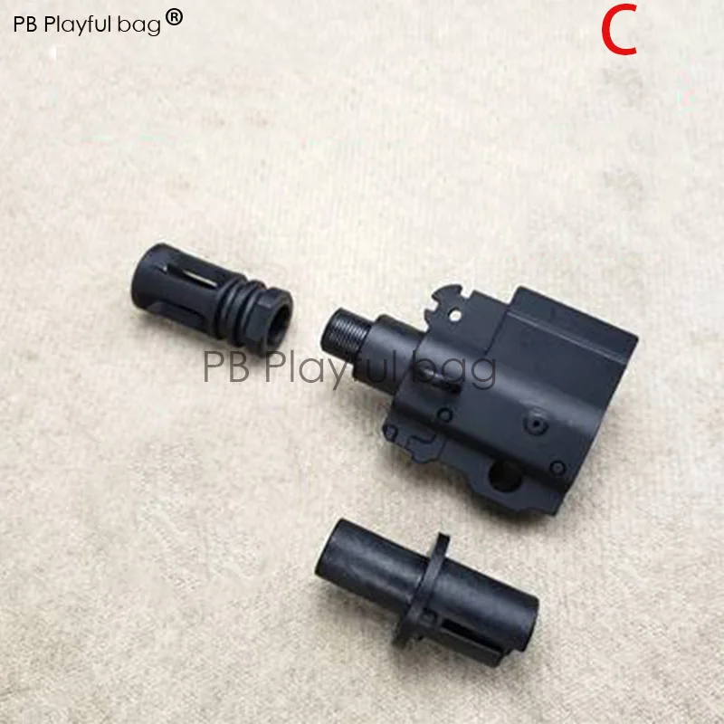 a set Для спорта на открытом воздухе водяной пулемет LDT HK416 V2.5 нейлон грунтовка нейлон fishbone захватывающий волновой корпус конец дыхательных пути сиденье птичья клетка OD47 - Цвет: a set