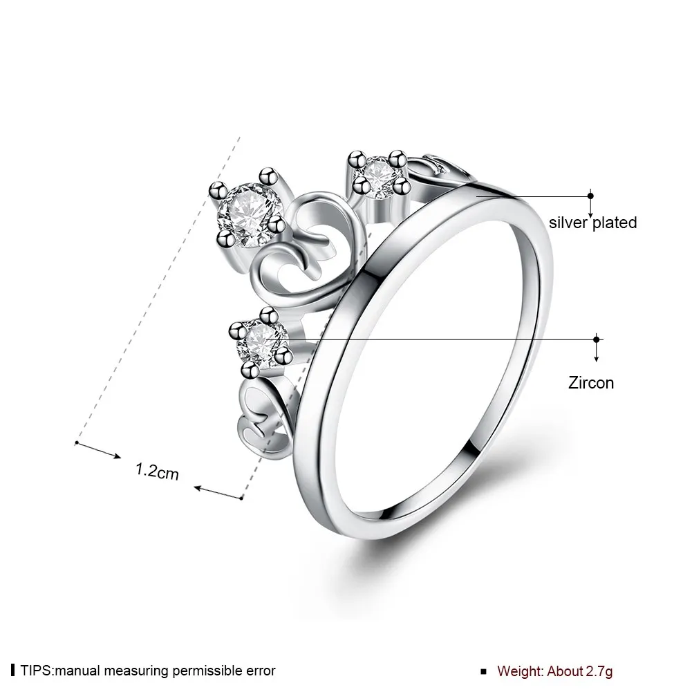 Корона cuore feminina para las mujeres ringen argollas bitch чешские roxi Алжир kiss me Dahu Rico кольца|Кольца| |