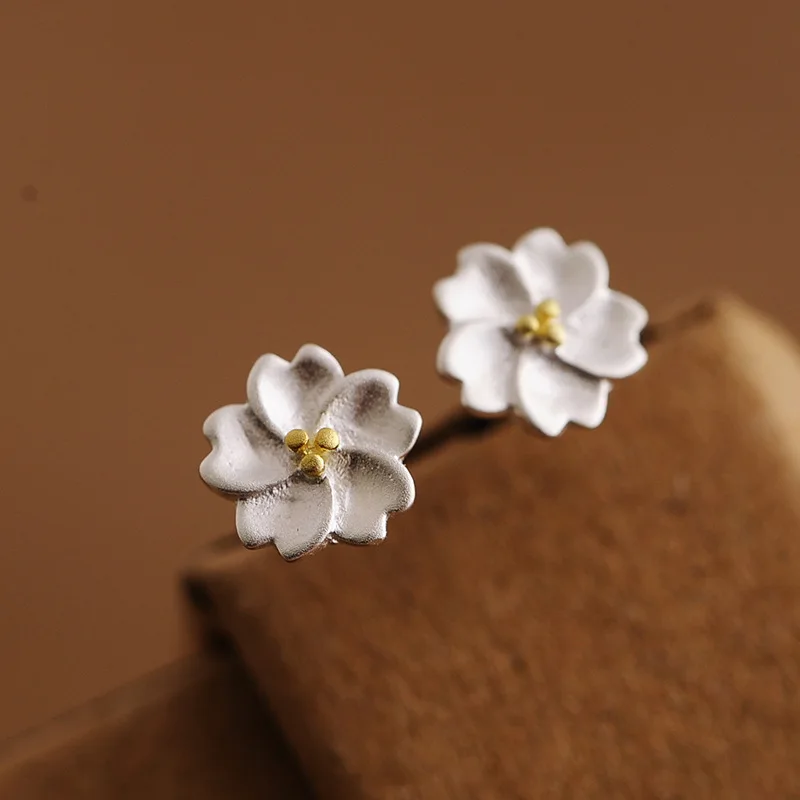 Женские серьги-гвоздики в виде вишни ювелирные изделия из стерлингового серебра