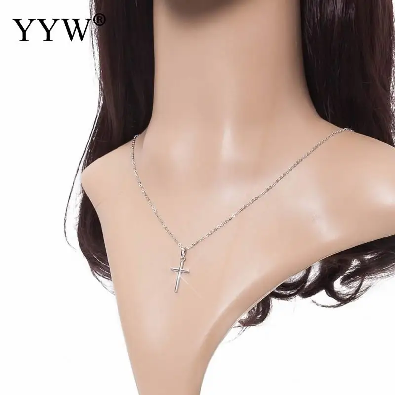 Простая Европейская мода трендовые подвески в стиле панк с крестом ожерелье для