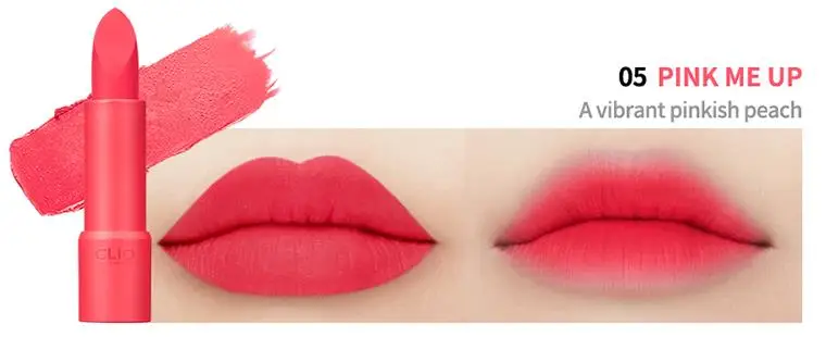 05 Pink Me Up CLIO Rouge каблук бархат 3,4 г 10 цветов Матовая помада для женщин Lipliner водонепроницаемый стойкий макияж блеск для губ Корея Косметика - Цвет: 05 Pink Me Up