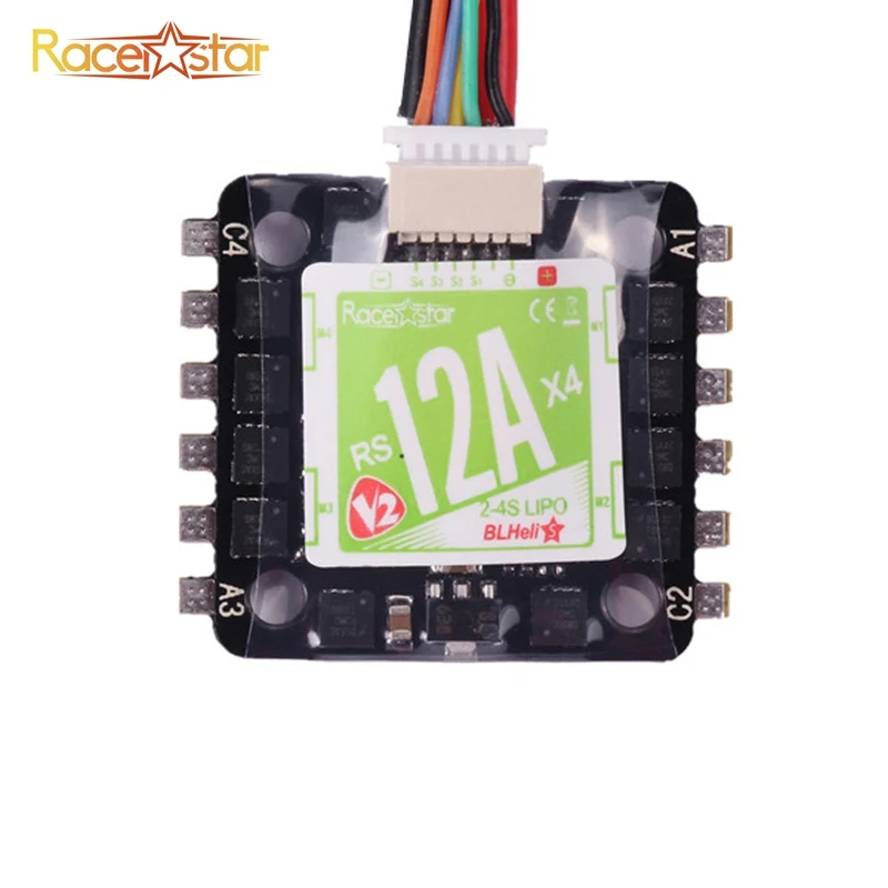 Оригинальный Racerstar Mini RS12Ax4 12A Blheli_S BB2 2 4S 4 в 1 бесщеточный ESC 20x20 мм D Shot готов для RC Racer
