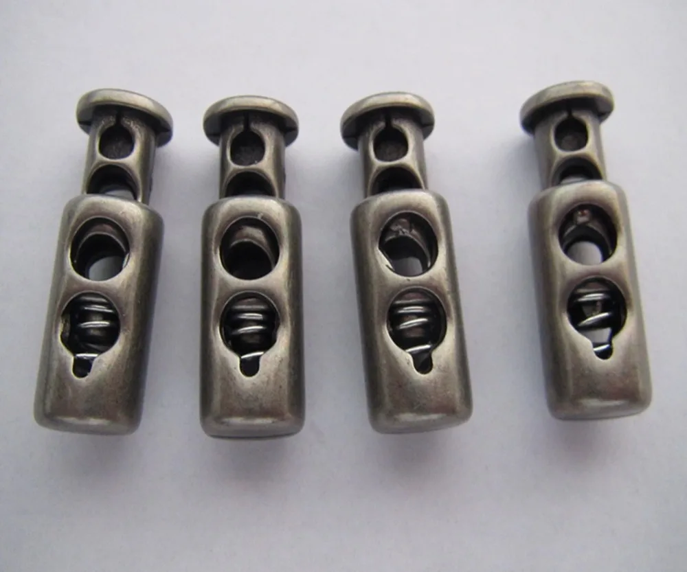 Сделай сам пластиковый шнур замок с покрытием античный белый серебряный цвет в