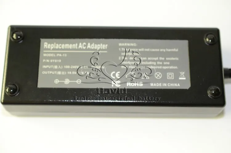 19 5 V 6.7A 7 4 * 5.0MM130W Замена для Dell XPS 14 L401X 15 L501X L502x 17 L701X L702X M170 M2010 адаптер переменного