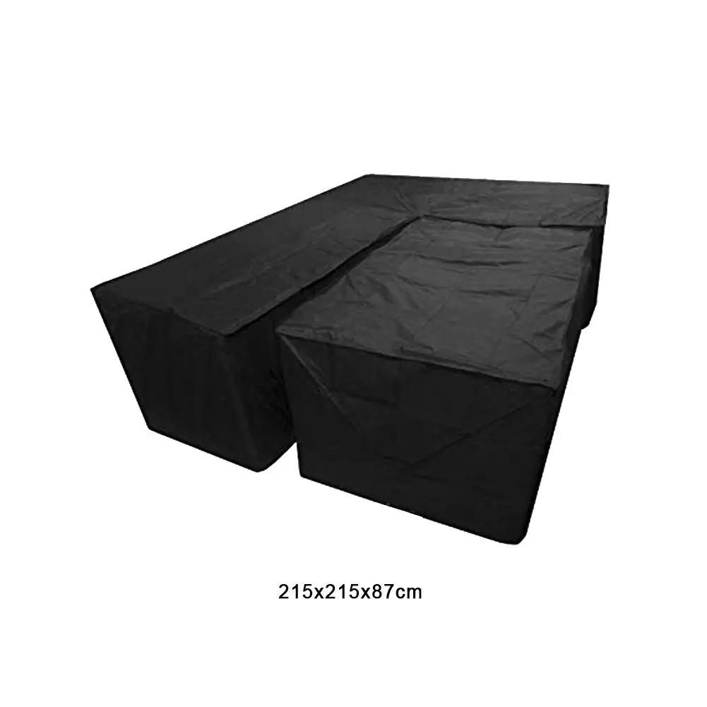 2 шт Водонепроницаемый L форма пылезащитный чехол угол куба мебель диван ротанга чехол для наружного сада Универсальный пылезащитный чехол s