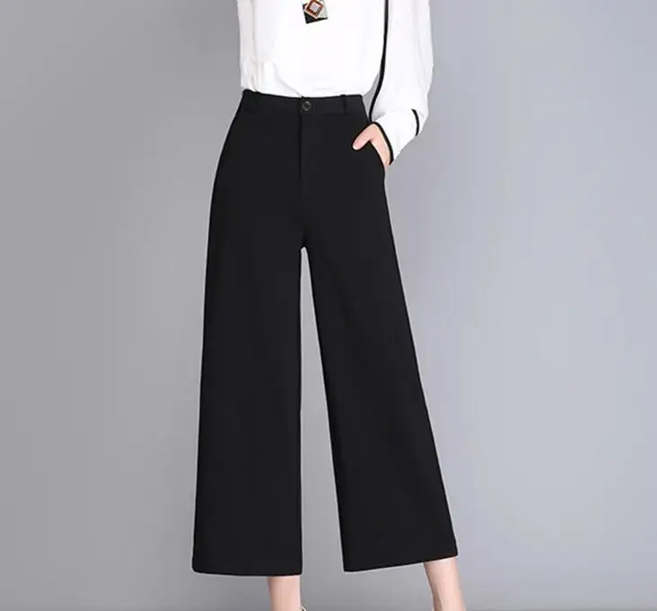 2017 Модные женские винтажные широкие брюки в Европейском стиле Летние